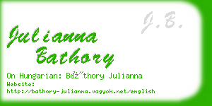 julianna bathory business card